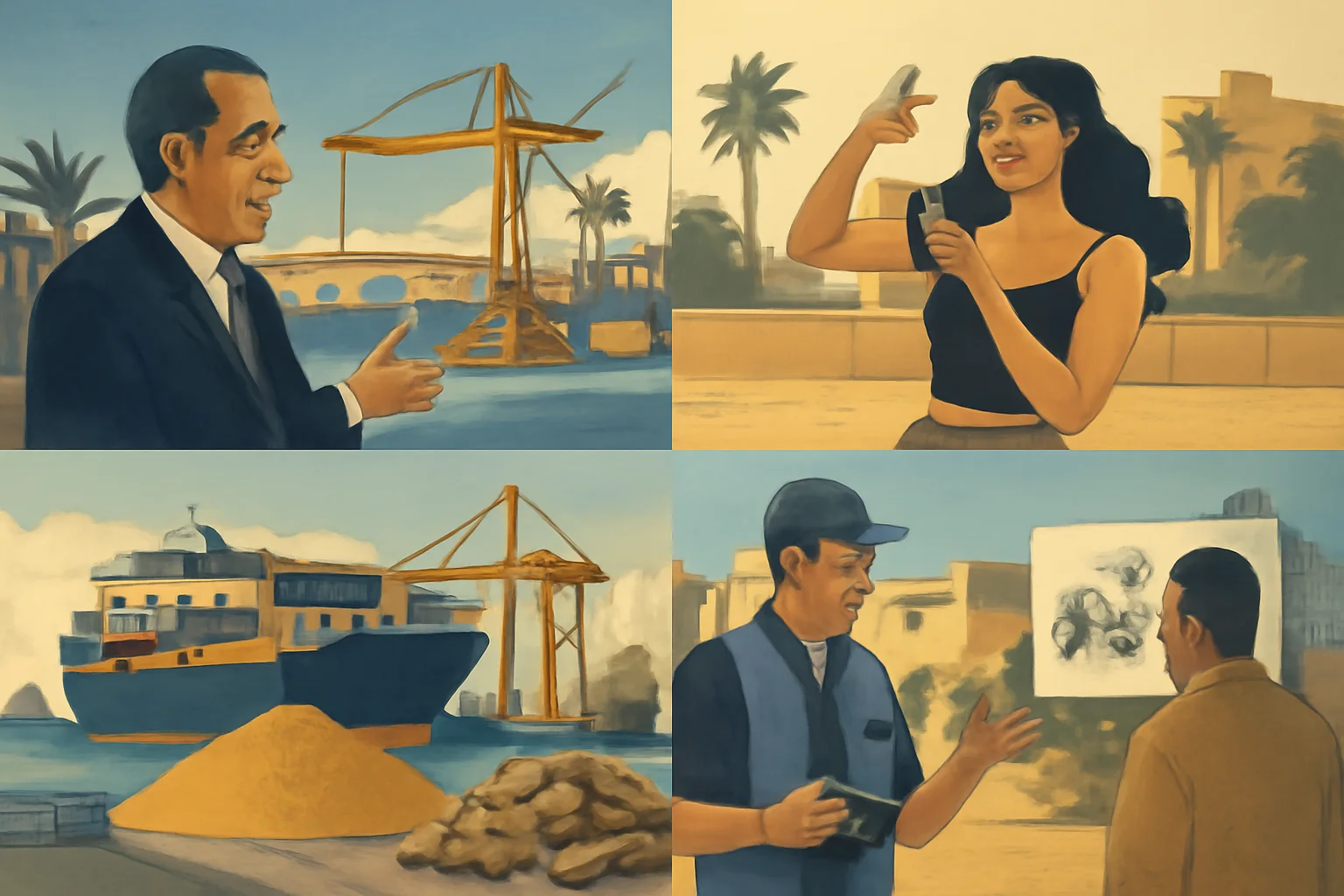 صورة توضيحية مولدة بالذكاء الاصطناعي لأخبار دمياط